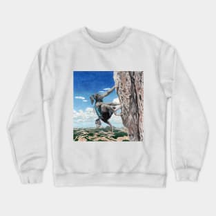 Wererat Girl Fantasy Rock Climber Crewneck Sweatshirt